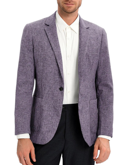 EliteSpirit Mens Sport Coats & Blazers Linen Suit Jacket for Men Casual Sport Coat Lightweight Suits Blazer Jacket for Men Business Work Office Slim Fit One Button Fashion 2024 Light Blue Gray S