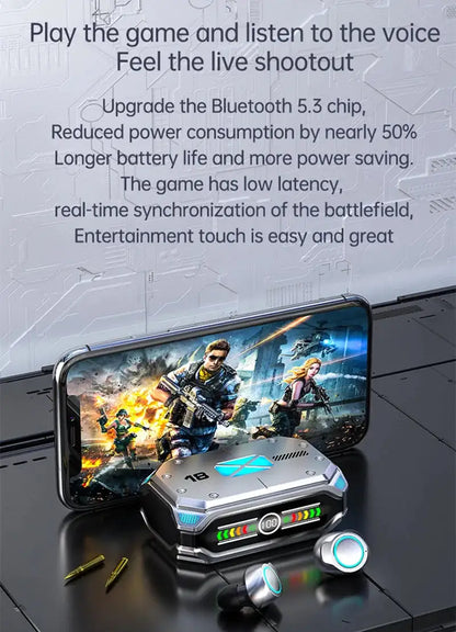 Auriculares inalámbricos para juegos con cancelación de ruido