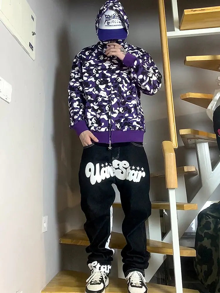 Vaqueros vintage de hip-hop