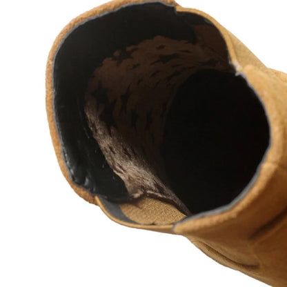 Botines coreanos de gamuza sintética