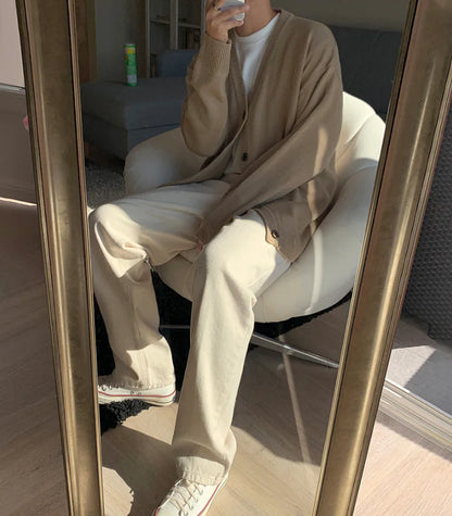 VG – Cremefarbene, weite Hose