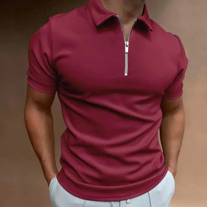 Polos de color liso de verano para hombre