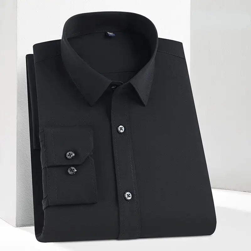 Camisa blanca de negocios de manga corta hidrofóbica impermeable a prueba de manchas de aceite para hombres