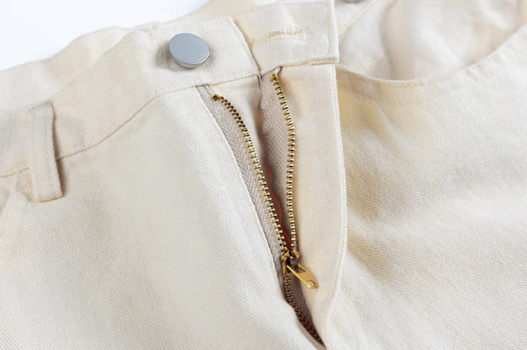 VG – Cremefarbene, weite Hose