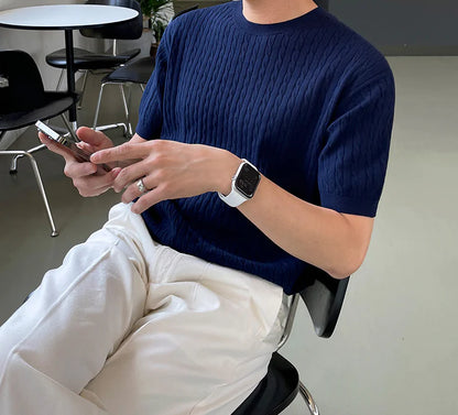 Camisa de punto VG retorcida