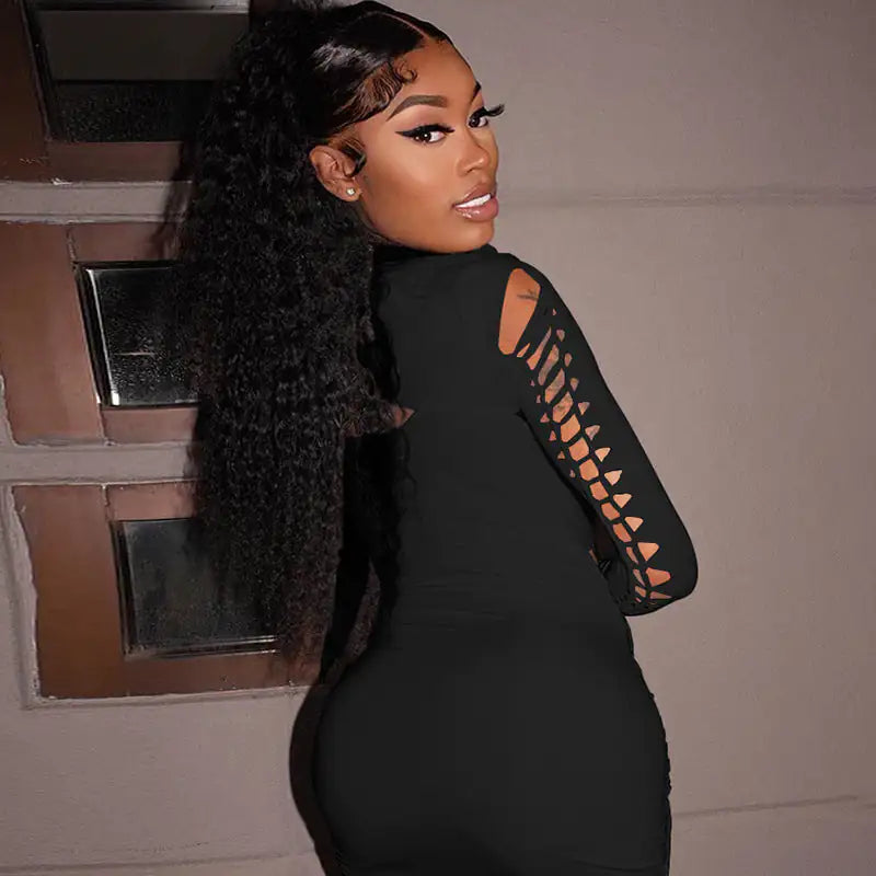 Überzeugendes Cutout-Minikleid