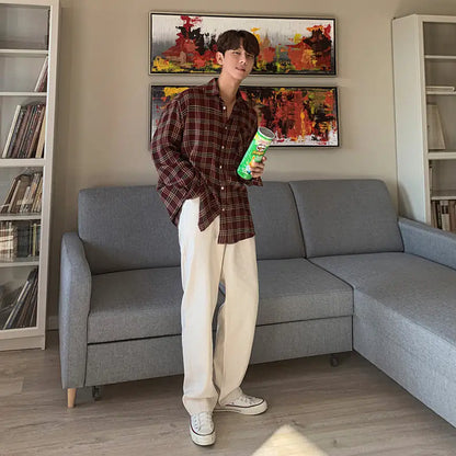 VG – Cremefarbene, weite Hose