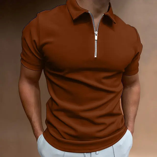 Polos de color liso de verano para hombre