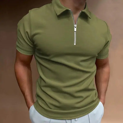Polos de color liso de verano para hombre