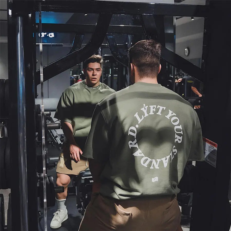 Lockeres Fitness-T-Shirt fürs Fitnessstudio