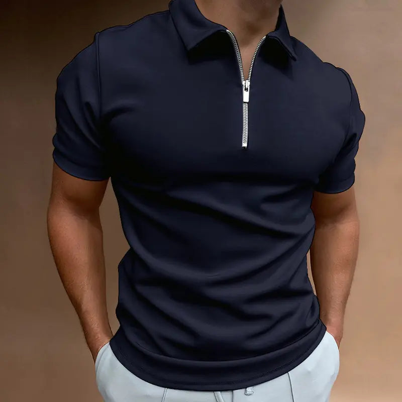 Polos de color liso de verano para hombre