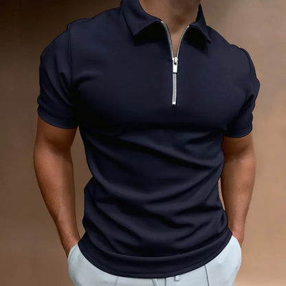Polos de color liso de verano para hombre