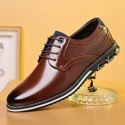 Zapatos retro para hombre Zapatos de cuero de marca comercial