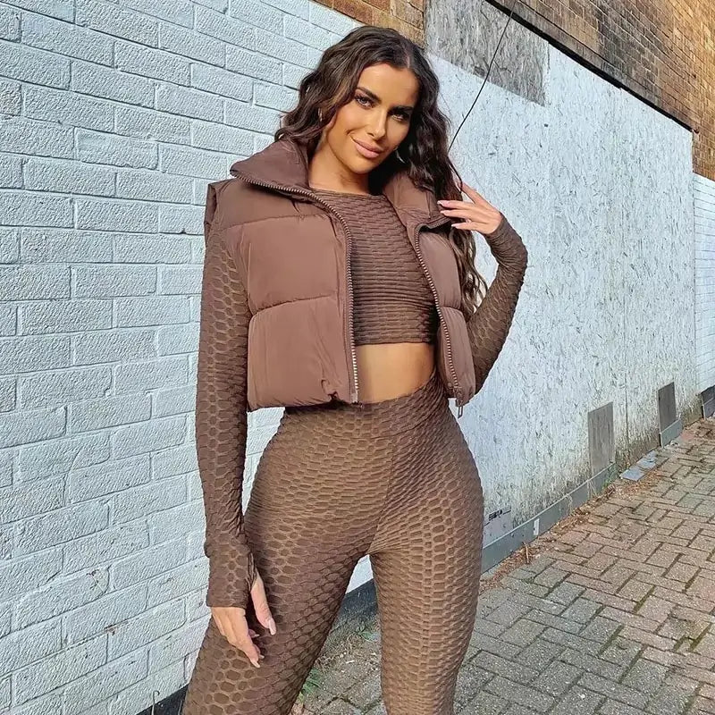 Chaleco acolchado Chaqueta de abrigo de invierno