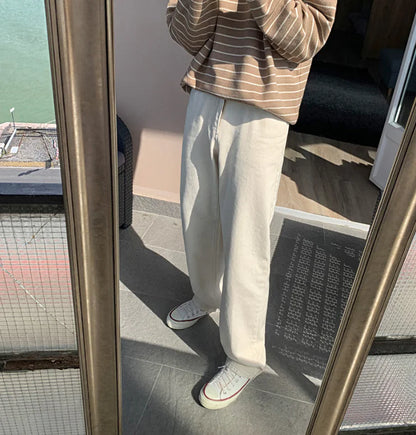 VG – Cremefarbene, weite Hose