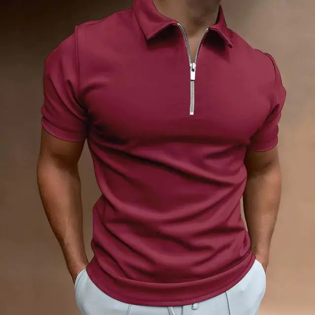 Polos de color liso de verano para hombre