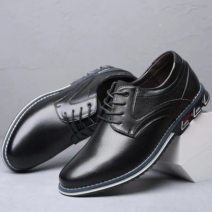Zapatos retro para hombre Zapatos de cuero de marca comercial