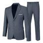 Mens Business Suit 2 Piece Slim Fit Drak Grey Homecoming Suits for Young Men Tuxedo Jacket and Pants SetS