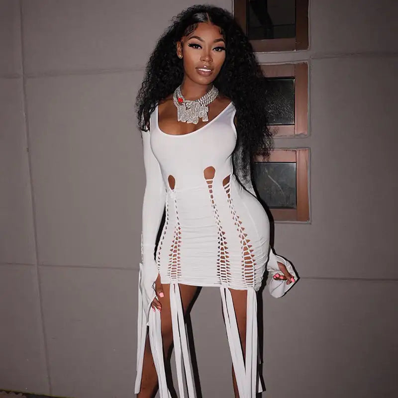 Überzeugendes Cutout-Minikleid