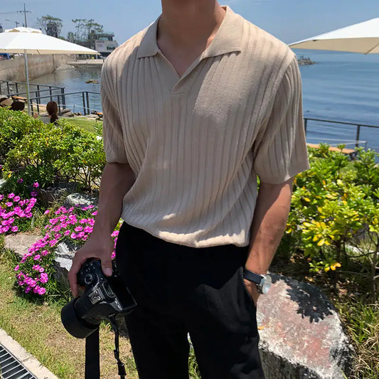 Camisa con cuello caqui VG