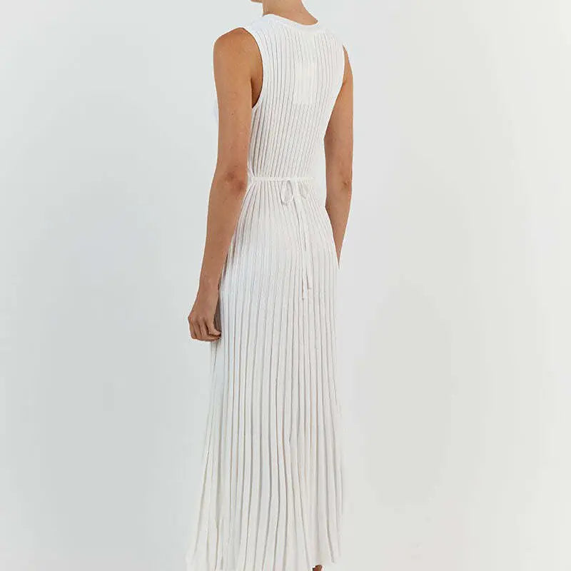 Vestido largo de punto para mujer