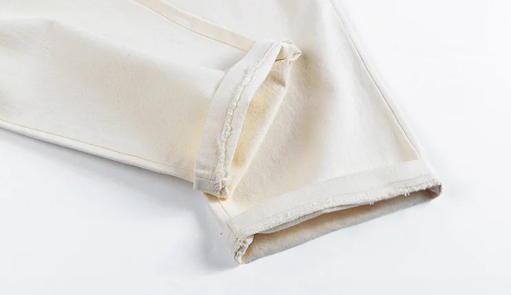 VG – Cremefarbene, weite Hose