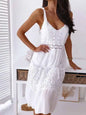 Vestido midi bohemio Vestido sexy sin espalda para mujer