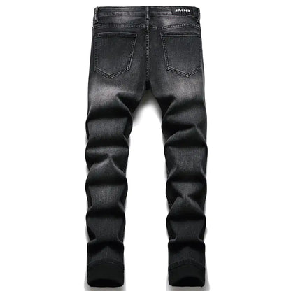 Modische neue Bikerjeans